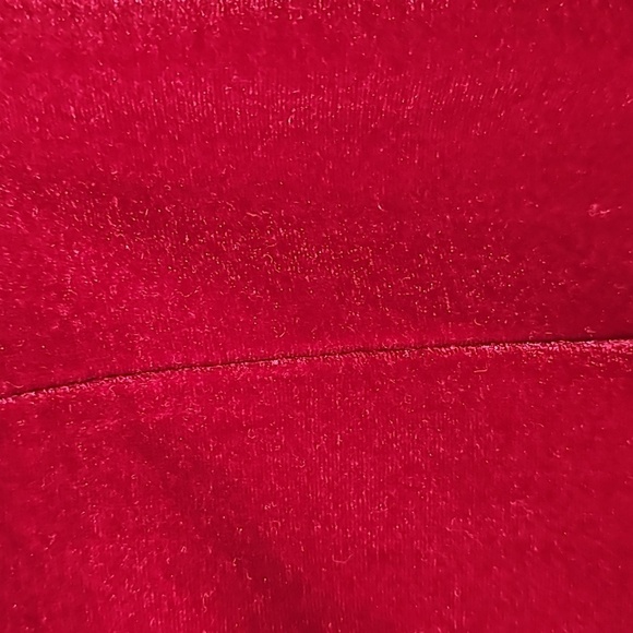 WHBM Cranberry Red Velvet Bodycon Pencil Skirt w Back Zip & Slit - Picture 4 of 12